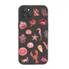 Lista Transfronteriza de Fundas de Teléfono de Silicona de Caballito de Mar Rosa y Estrella de Mar Adecuadas para iPhone 16, Funda de Silicona Anti-Caídas de Cobertura Total para Apple 17 Pro