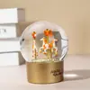Carrusel Bola de nieve Parque de atracciones turísticas Adornos de artesanía de resina Atracciones populares Recuerdo Personalización de bola de cristal