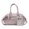 Bolso Cruzado Texturizado Fresco y Sencillo para Mujer Nuevo Versátil Bolso Almohada Boston de Gran Capacidad Elegante Bolso de Mano para Hombro