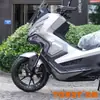 Adecuado para Guangyang X350 parachoques delantero y trasero modificado todo en uno anticaída anticolisión acero al carbono negro mate parachoques de motocicleta