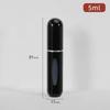 Botella dispensadora de perfume estilo labial, cosméticos esenciales para viajes de negocios, botella de spray de perfume tipo labial de aluminio de 5 ml con enjuague inferior