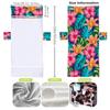 Capa de cadeira de praia de microfibra exclusiva transfronteiriça, toalha reclinável, bolsa de toalha de praia, impressão digital 3D, série floret