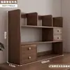 Estante de Livros de Madeira Maciça para Mesa Montada na Parede Vertical Multi-Camadas Rack de Armazenamento Mesa Armazenamento de Grande Capacidade Quarto Armário de Armazenamento Rack de Exibição