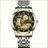 Casaro Novo Relógio Masculino Totalmente Automático À Prova D'água Calendário Luminoso Tourbillon Design Oco Moderno Não Mecânico