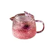 Tetera con Patrón de Martillo de Jianxi para Una Persona Juego de Té Especial Infusor de Té de Vidrio Resistente al Calor Tetera de Té de Flores para Mujeres Alto Valor Estético
