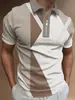 Nova Moda Streetwear Jovem Europeia e Americana de Verão Camisa Polo Casual Masculina com Estampa Digital 3D