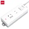 Regleta Deli 18276/18265 Enchufe 2m Placa de Enchufe para el Hogar Enchufe para Dormitorio