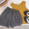 Chaleco Fino para Niños 2025 Nuevo Producto de Verano, Chaleco de Punto de Botones de Color Sólido para Niños y Niñas, Camiseta sin Mangas para Bebé, Versátil