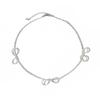 Collar de lujo de alta gama, accesible, de estilo coreano, con cadena de clavícula y lazo de plata roto, tejido a mano, estilo femenino.