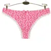 Tanga/Pantalón T para mujer transfronterizo comercio exterior Amazon wish tanga estampada Yunmeng Ni ropa interior de algodón al por mayor