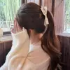 Accesorio para el Cabello Semirecogido Estilo Nuevo 2026: Pinza de Plátano de Malla, Pinza de Garra Francesa con Lazo Negro, Pinza para el Cabello de Lunares para la Parte Posterior de la Cabeza