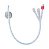 Catéter Urinario de Silicona Médica, Kit de Drenaje Estéril Desechable de Doble y Triple Luz, Tubo de Irrigación Vesical para Personas Mayores