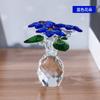 Artesanías de Vidrio de Cristal Piña Jarrón Pequeño Adornos para Sala de Estar Decoraciones para el Hogar Comercio Exterior en stock Venta al por Mayor Flores de Navidad