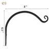 Cesta de Flores de Jardín de 8 Pulgadas Cesta Colgante Decoración Floral Exterior Interior Soporte para Colgar en la Pared Cadena Cesta para Cultivo Gancho