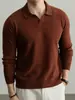 Suéter de Lana de Cachemir para Hombre Hengyuanxiang 2026 Otoño/Invierno Nuevo Cuello de Gaviota Camisa de Punto Capa Base Suéter para Hombre