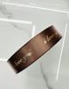 Cinta bronceada de 2,5 cm de ancho con letras inglesas, ramo, caja de regalo, lazo decorativo, bricolaje, hecho a mano