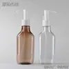 Botella Plana Personalizada de 160ml para Loción, Cuello Largo, Plástico PET, Botella Vacía, Color Transparente, Botella para Loción Corporal Hidratante, Fábrica de Origen