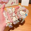 Diadema Infantil Dibujos Animados Gato Kt Niña Accesorios para el Cabello Exquisito Pasador para Niña Pequeña Coleta Antideslizante Princesa Ropa para la Cabeza de Bebé