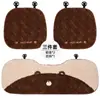 Soporte Lumbar y para Reposacabezas de Coche Lluvia Azul Oso de Peluche Dibujo Animado Lindo Almohada para Cuello de Coche Soporte Lumbar para Asiento del Conductor Principal Herramienta Mágica