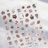 TENSOR Adesivos de Arte para Unhas Novo Artesanato TS-3988 Bolo de Urso Adesivos Adesivos para Unhas Joias de Arte para Unhas Desenho Animado