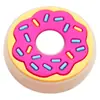 Luz LED de Flash de Donut Delicioso de Dibujos Animados Transfronteriza Zapatos con Agujeros Zapatos Hebilla de Zapato de Flor Accesorios Dibujos Animados DIY Decoración para Zapatos de Jardín