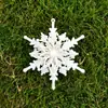 Decoración navideña copo de nieve colgante para árbol de Navidad 12 CM copo de nieve Suministros navideños copo de nieve tridimensional