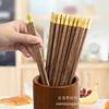 @ Xiao Mu Xian Madera Maciza Cremallera Rápida Hogar Antideslizante Palillos de Secuoya Hotel Jinfu Palillos para Alitas de Pollo Regalo Vajilla