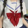 Corbata de lazo de nutria marina-marinero corbata de lazo de color liso camisa de uniforme jk de estudiante sentido de caricatura combinando cosas pequeñas gratis