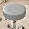Funda de cojín redonda de piel sintética impermeable para silla funda de asiento para silla de comedor de hotel Funda redonda para silla de bar