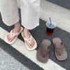 Nuevas Chanclas Casuales de Moda para Mujer Verano Estudiantes Ropa de Exterior Suela Suave Sandalias de Clip para Vacaciones en la Costa 779sjrzt