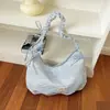 Design único, bolsa de lona da moda de grande capacidade e tendência para mulheres, nova bolsa estilosa casual para o dia a dia, de ombro e transversal, 2026