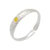Pulsera abierta de plata pura 999.9 de Fu "Belleza Nacional y Fragancia Celestial" de peonías en dos tonos, joyería de plata estilo chino vintage, regalo para mamá