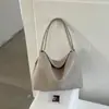 Bolsa de Palha Resistente Estilo Coreano 2026 Nova Tendência Fashionável Retrô Bolsa de Mão Tote Grande Capacidade Bolsa de Ombro Único
