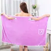Toalla de Baño tipo Falda con Tirantes de Coralina para Mujer, Absorbente, Engrosada, sin Pelusa, Bata de Baño para Adultos, Toalla de Baño para Uso Doméstico