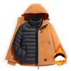 Chaqueta de plumón Chaqueta Tres en Uno para Mujer Estilo Nuevo Forro de plumón Desmontable Chaqueta Gruesa a Prueba de Viento para Hombres y Mujeres