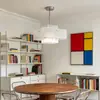 Lámpara Colgante Industrial Geométrica Vintage para Restaurante, Modelo Nuevo Minimalista Moderno 2026, Luz para Sala de Estar, Luz de Dormitorio Bauhaus de Lujo Ligero
