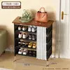 Sapateira simples para casa, multicamadas, para entrada, porta, interior, à prova de poeira, com porta, armário de sapatos, prateleira de armazenamento para dormitório e aluguel