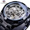 Reloj Mecánico Automático Impermeable de Moda Casual Hueco para Hombre Estilo Europeo y Americano Forsining