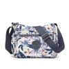 Bolso casual 2023 Verano nuevo estilo coreano ligero bolso bandolera estampado de plantas tela de nailon bolso dumpling bolso de hombro para mujer
