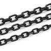 Cadena de aluminio en forma de O directa de fábrica cadena decorativa para bolsos de ropa joyería ángulo de lote molienda plana cadena de color negro de electroforesis en forma de O