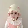 Gorro Nuevo de Invierno para Bebé Cálido Casual para Bebé Rojo Elegante de Moda Popular Tejido con Protección para Orejas Niños