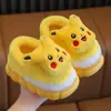 Chinelos de Algodão Infantis de Inverno Meninas Casa Desenho Animado Fofo Quente Antiderrapante Interno e Externo Sapatos de Algodão para Bebê Sapatos de Família Inverno