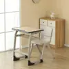 Escritorio y silla para estudiante de entrenamiento de persona doble, escritorio y silla de aula, mesa de tutoría, escritorio de aprendizaje institucional, cuidado después de la escuela, escritorio escolar