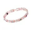 Pulsera ajustable de concha incrustada con diamantes para mujer, superventas transfronterizo, pulsera de aleación magnética ecológica retro de moda europea y americana para parejas