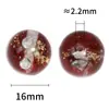 Nova Cola Folha de Ouro Strass Lantejoulas Contas Redondas com Furo Corrente de Celular DIY Caneta com Contas Acessórios de Joia Contas Soltas Atacado
