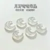 Colgante de flor de cinco pétalos de calcedonia blanco hielo, ágata natural de doble cara de hielo de alta calidad, colgante de flor de la fortuna estilo chino nuevo al por mayor
