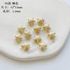 Estrella de cinco puntas brillante cuentas de cerámica hechas a mano cuentas sueltas paquete de materiales para accesorios de joyería DIY pendientes pulsera collar