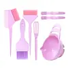 Set de Paja de Trigo al por Mayor para Salones de Belleza, Pincel Profesional para Teñir el Cabello, Recipiente para Crema de Tinte, Set de Pinceles para Crema de Tinte, Cepillo de Cerdas Suaves, Recipiente para Tratamientos Capilares