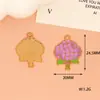 Nuevo Estilo Esmalte Planta Flor Rosa Hortensia Girasol Aleación Colgante Accesorios para Joyería DIY Materiales para Collares