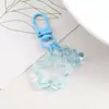 Llavero Accesorio Oso Transparente Colorido Estrella de Cinco Puntas Hueca Accesorio para Joyería DIY Colgante para Bolso Decoración de Equipaje